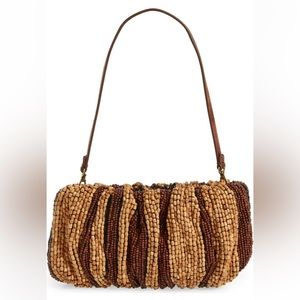 STAUD beaded Bean bag with wooden beads